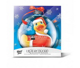 I Rub My Duckie Holiday Ornament Santa