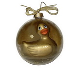 I Rub My Duckie Holiday Ornament Gold I Rub My Duckie Holiday Ornament Gold