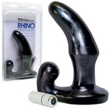Rhino - Zahnutý gumový kolík s vibrací