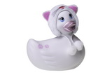 I Rub My Duckie Travel Size Hoodie Kitty White